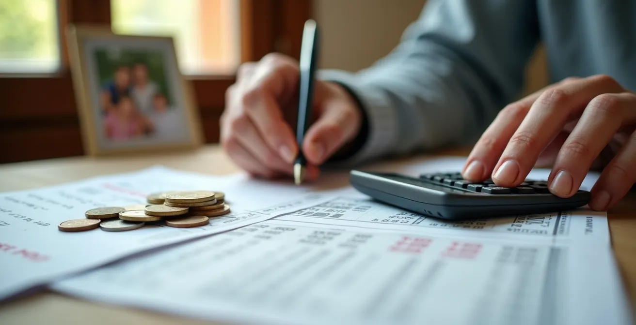 Genitori italiani che esaminano documenti per rimborsi centri estivi in ambiente domestico mediterraneo