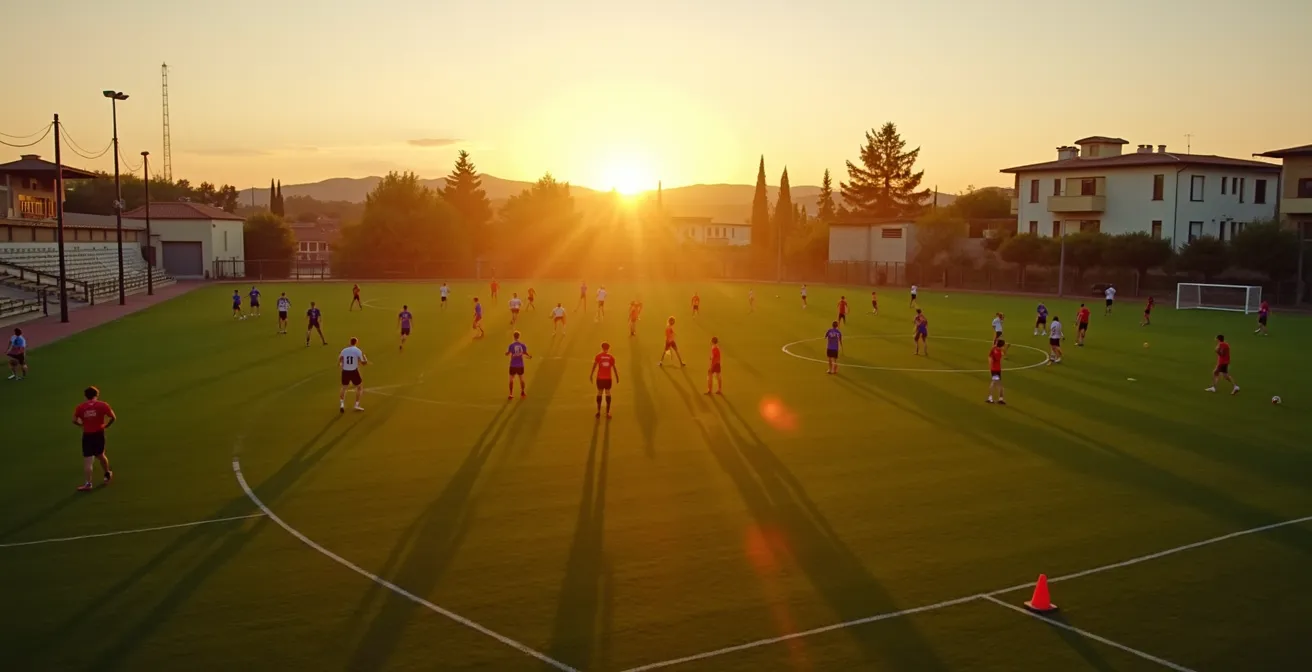 Grafico temporale della seduta di allenamento serale ottimale