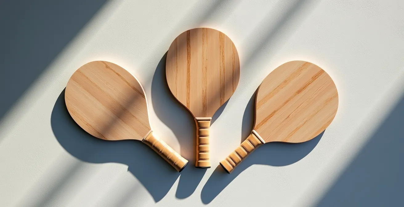 Confronto visivo tra racchette da padel di forma diversa