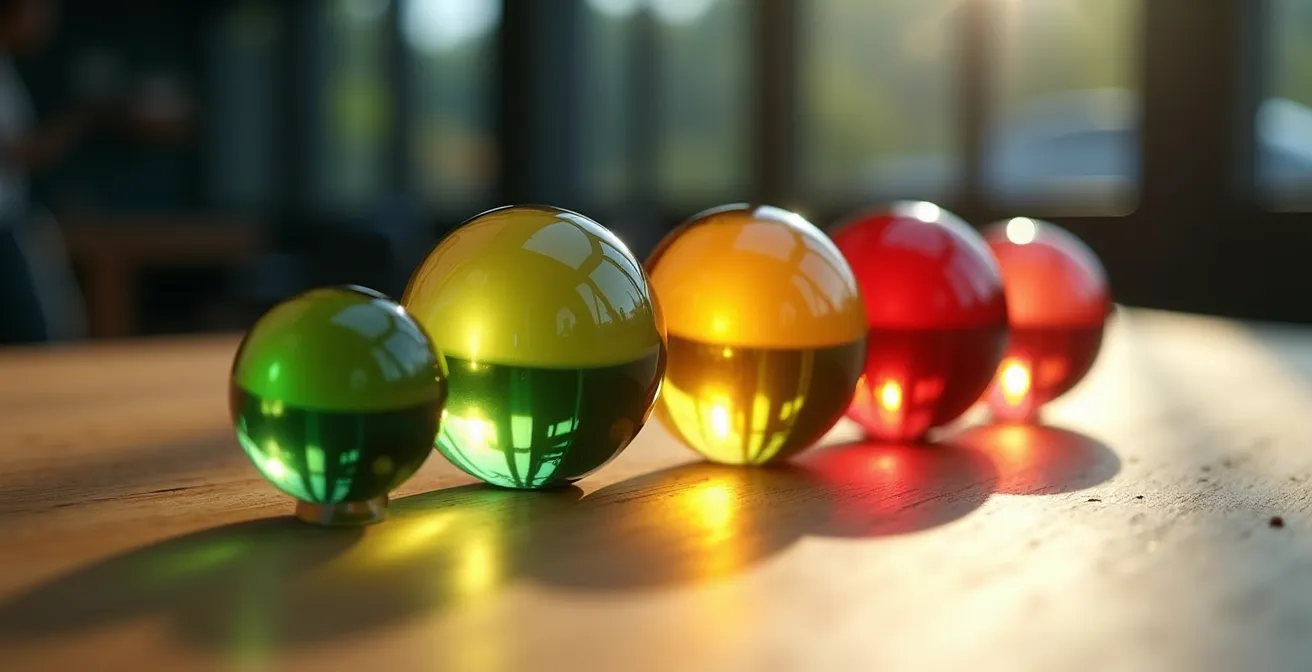 Sistema di monitoraggio del benessere con indicatori colorati per calciatori