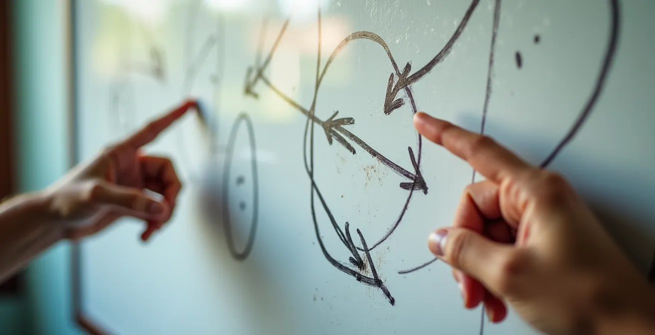 Squadra dilettantistica che analizza video tattici dopo l'allenamento