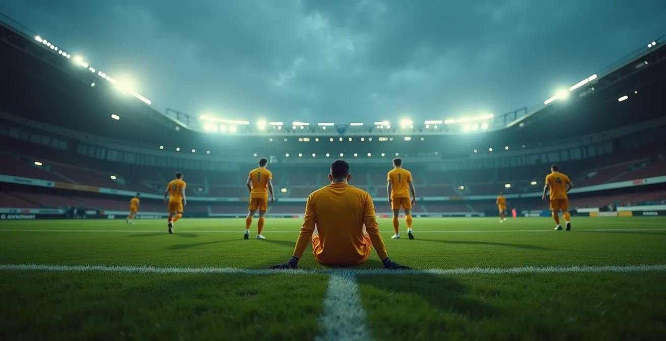 Compagni di squadra sostengono portiere dopo errore